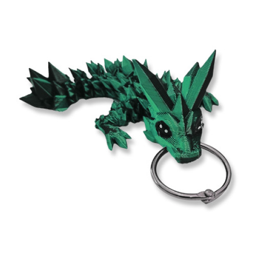 Dragon Keyring (Green-Black)
