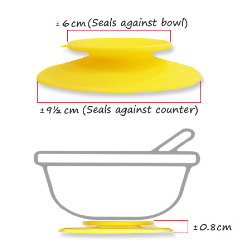 Yellow Silicone Suction Adapter