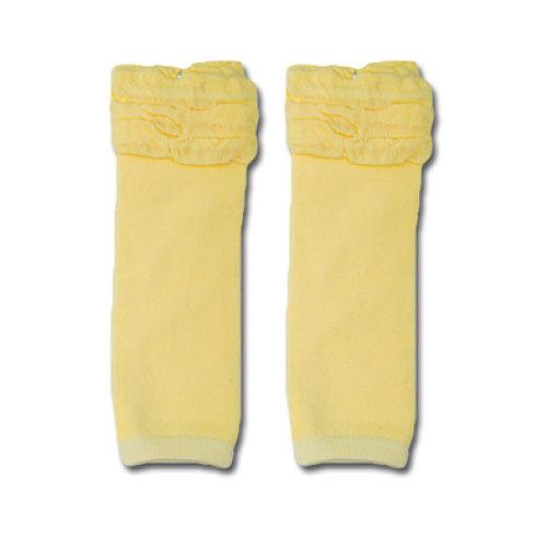 LW017 Puffy Light Yellow Leg Warmers