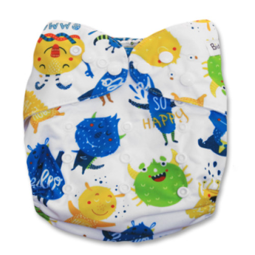 F147 White with Blue Green Yellow Monsters Ai1