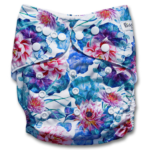 F176 Blue Turquoise Red Floral Ai1