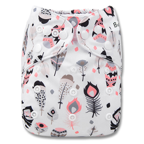 F226 White Pink Grey Feathers Ai1