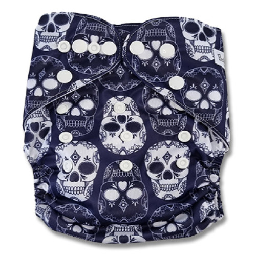 F274 Navy White Skulls Ai1