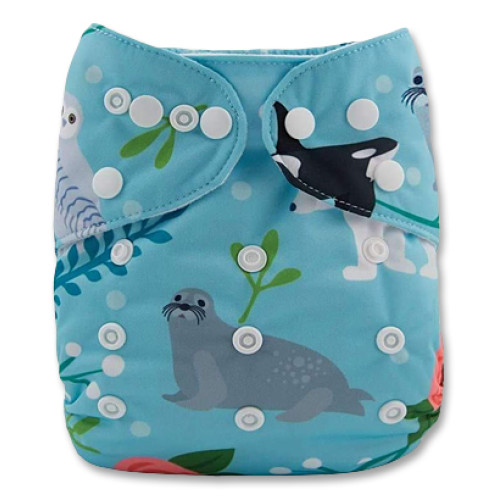 C084 Killer Whale, Polar Bear & Seals Position  Print