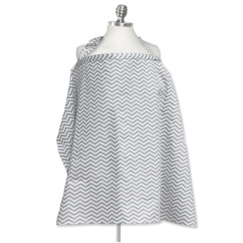 NC005 Grey Chevron Nursing Cover