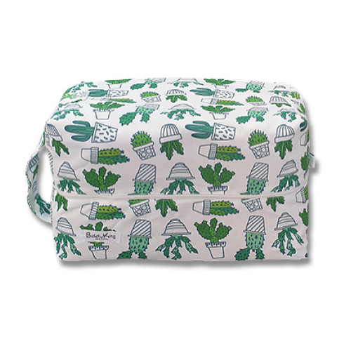 PB067 White Cactus Pots Pod Bag