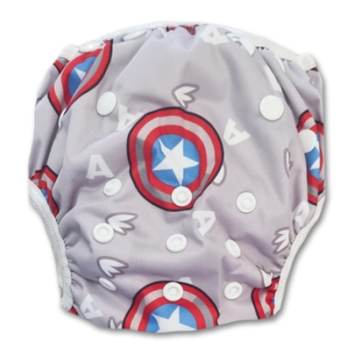 SW089 Captain America Swim Nappy