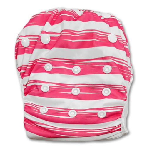 SW070 Large Multicolor Leaves Swim Nappy