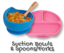 Silicone Suction Bowls & Spoons